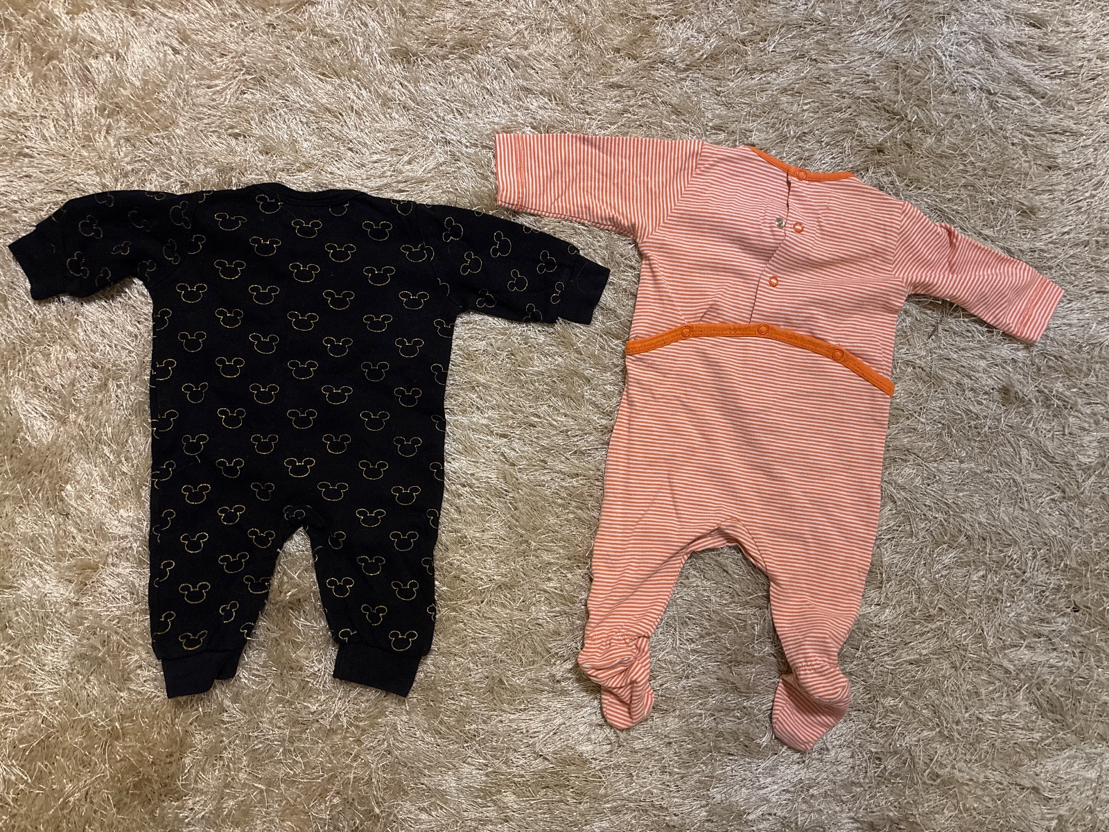 Lot de 2 pyjamas bébé - Disney Mickey (T.50) & P'tit Filou (1M) — Disney