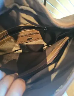Sac bandoulière  en cuir Bear marron — Bear