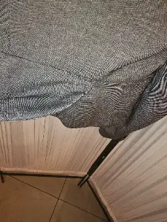 Veste blazer gris chiné H&M avec doublure fleurie - Taille 36 — H&M