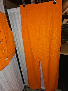 Ensemble vintage orange 2 pièces - Gilet sans manches et pantalon