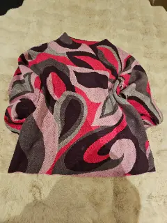 Pull en maille à motif psychédélique Bianca — B/ANCA