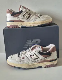 Sneakers New Balance 550 blanches et marron pointure 40,5 — New Balance